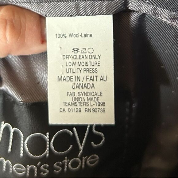 Calvin Klein Macys Mens Store Herringbone Blazer union made 40 R - Picture 5 of 8